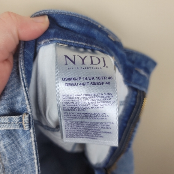 NYDJ Sheri Ankle Jeans Size 14 - Picture 6 of 7